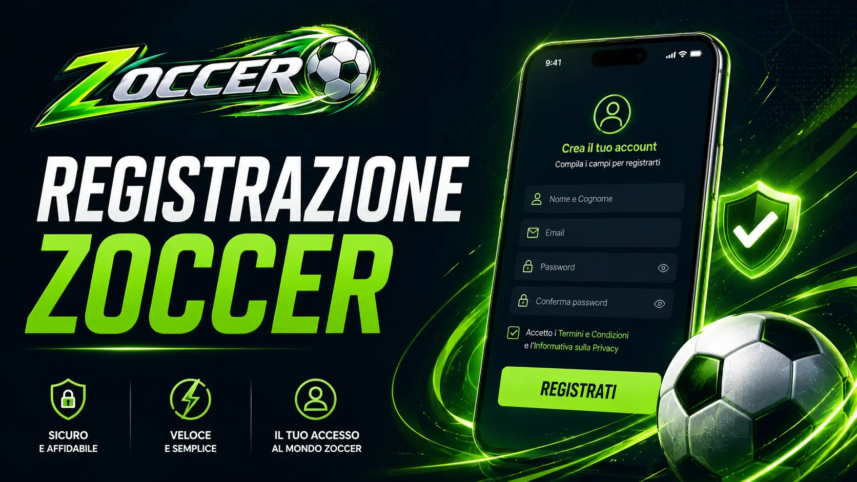 Come registrarsi su Zoccer Casino