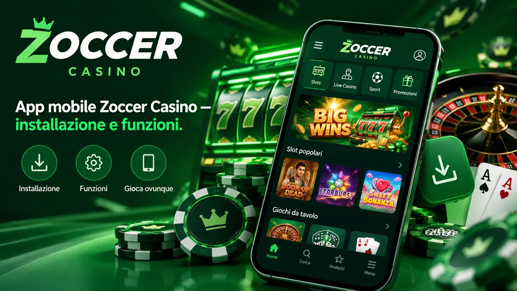 App mobile Zoccer Casino
